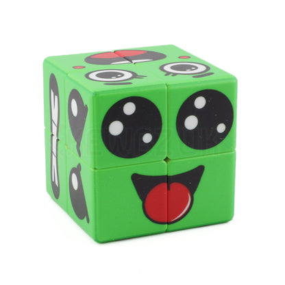 Green Face Cube